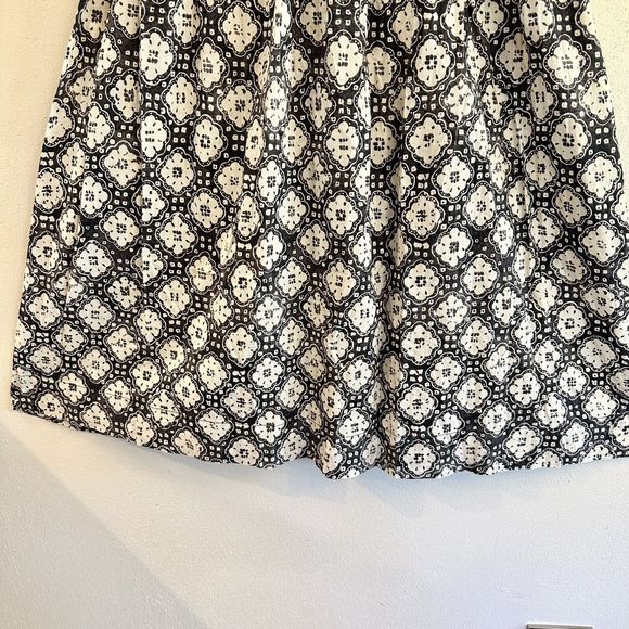 VINCE Dress Womens 6 Floral Print Knee Length Sundress Sleeveless Black - Picture 4 of 16